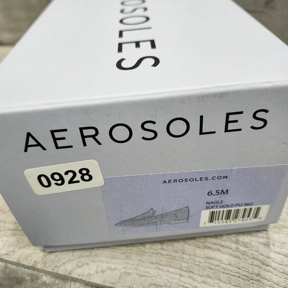 AEROSOLES Nagle Women 6.5 Metallic Woven Loafers Flat NIB - Picture 15 of 16